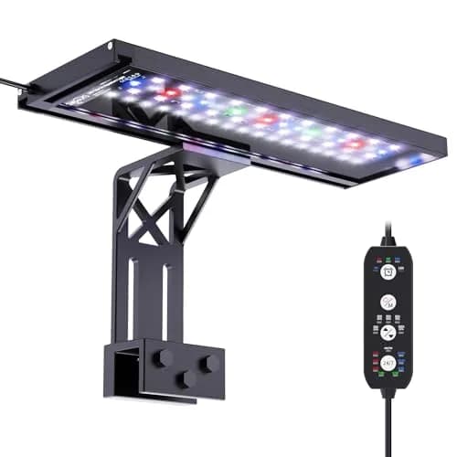 SEAOURA Clip On Aquarium Light for Plants 20W 6500K Full Spectrum RGB LED | 12-20 Inch Tanks thumbnail 1