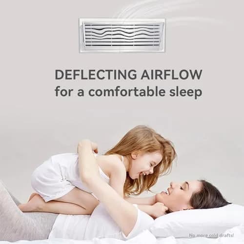 YZXTECNIP Adjustable Air Vent Deflector 9” to 14” | Magnetic Heat & Wind Blocker for HVAC thumbnail 6