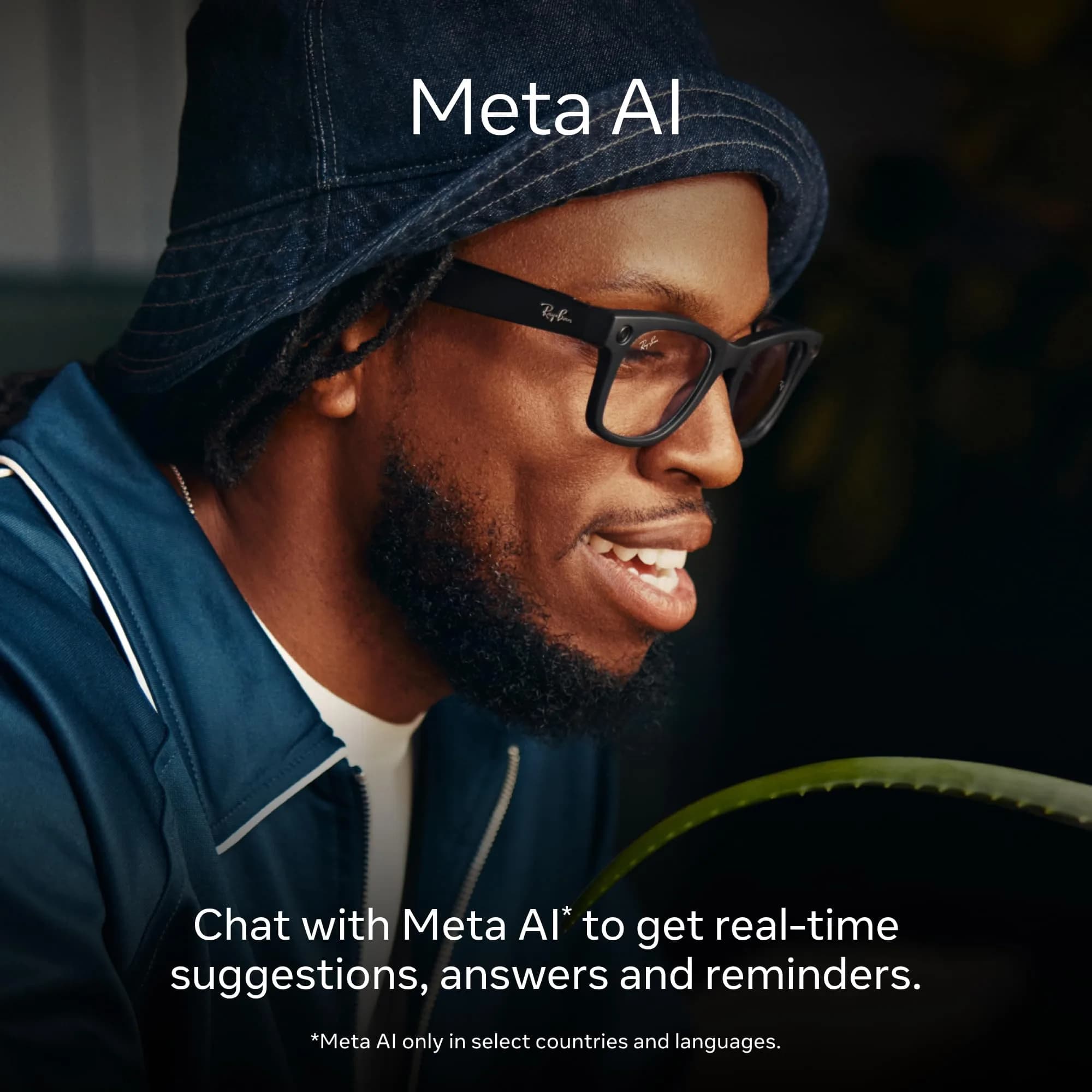 Meta Ray-Ban Wayfarer Large Smart AI Glasses in Shiny Black with Green Lenses | Capture POV Video & Audio - view 3