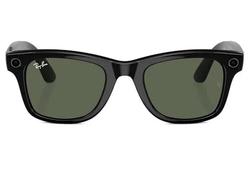 Meta Ray-Ban Meta (Gen 1) Wayfarer Shiny Black | Smart AI Glasses with 12 MP Camera & Open-Ear Speakers thumbnail 1