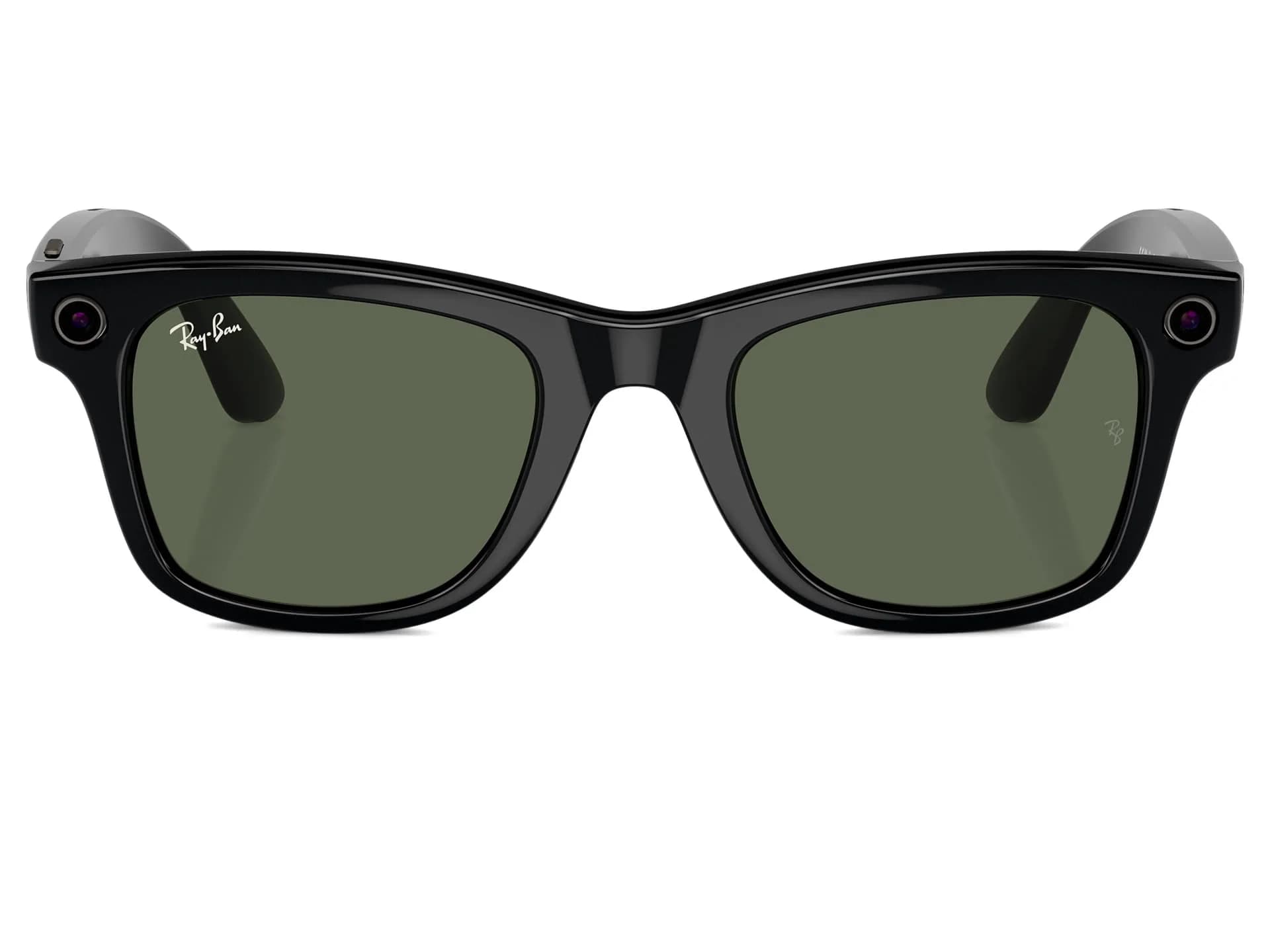 Meta Ray-Ban Meta (Gen 1) Wayfarer Shiny Black | Smart AI Glasses with 12 MP Camera & Open-Ear Speakers