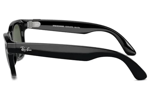 Meta Ray-Ban Meta (Gen 1) Wayfarer Shiny Black | Smart AI Glasses with 12 MP Camera & Open-Ear Speakers thumbnail 2