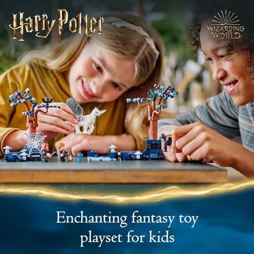 LEGO Harry Potter Forbidden Forest: Magical Creatures, Glow in The Dark Toy for Kids Ages 8+ | Enchanted Scene Builder with Magical Animals thumbnail 2