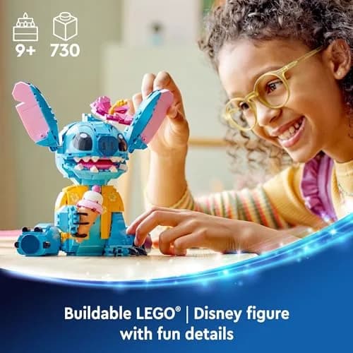LEGO Disney Stitch Toy Building Kit 730 Pieces | ASTM-Tested Educational Toy for Kids Ages 9+ thumbnail 2