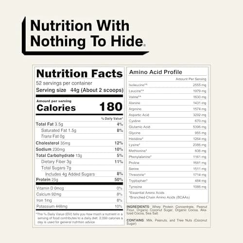 NAKED Whey Chocolate Peanut Butter Grass Fed Protein Powder 2.27 kg (5 lb) | Aid Muscle Growth and Recovery thumbnail 5