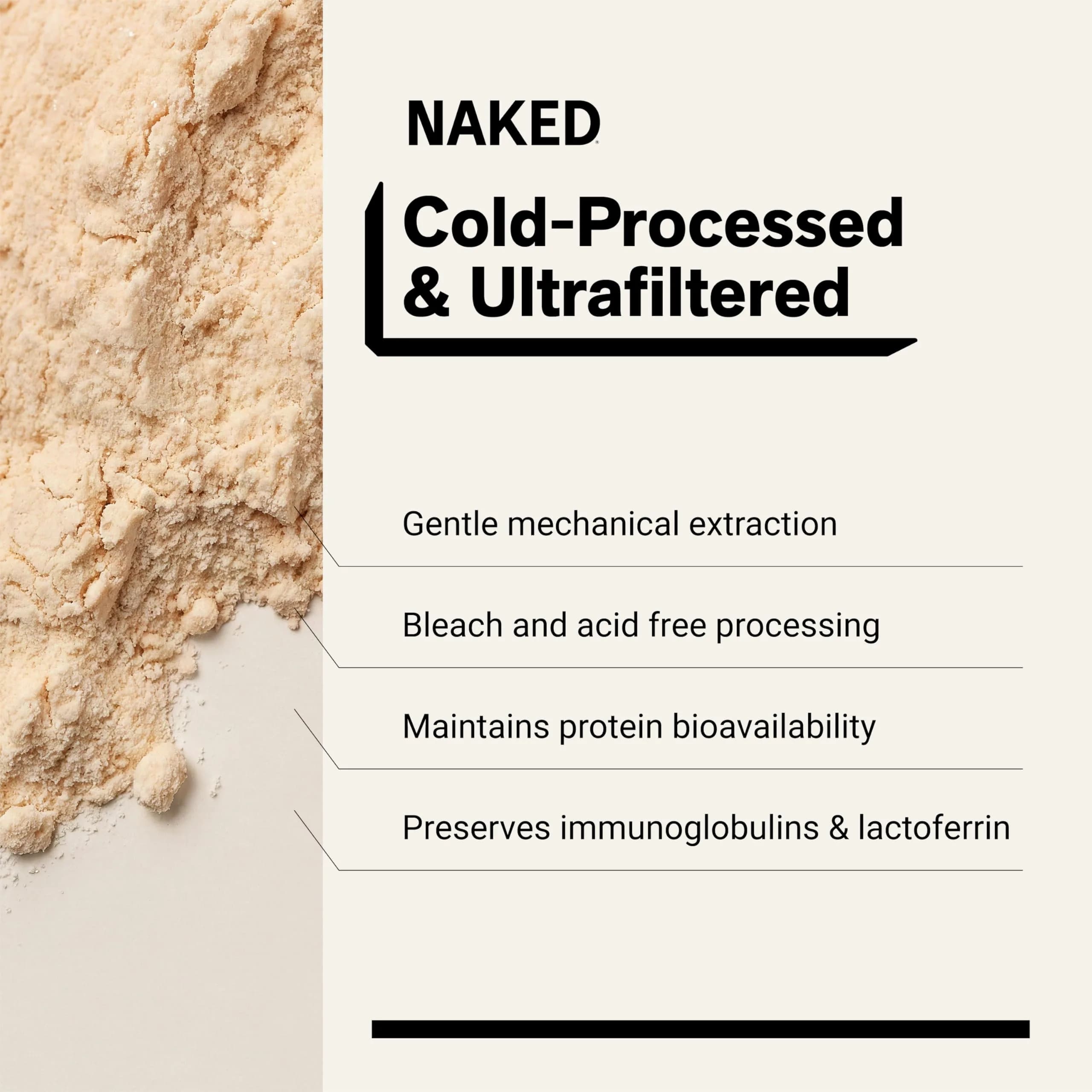 NAKED Chocolate Peanut Butter Grass Fed Whey Protein Powder, 5 lb | 25g Protein Per Serving, Aids Recovery - view 4