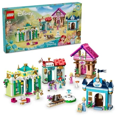 LEGO Disney Princess Market Adventure Building Toy Set 817 Pieces | Educational STEM Toy for Ages 6+ thumbnail 1