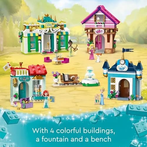 LEGO Disney Princess Market Adventure Building Toy Set 817 Pieces | Educational STEM Toy for Ages 6+ thumbnail 3
