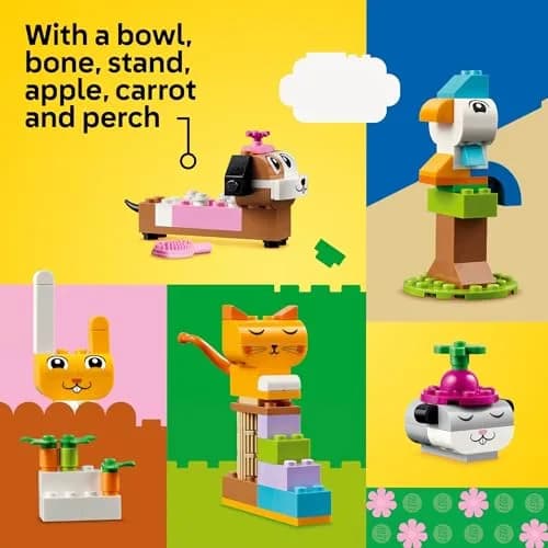 LEGO Classic Creative Pets Building Brick Animals Toy 450 Pieces | ASTM-Tested Educational Toy thumbnail 6