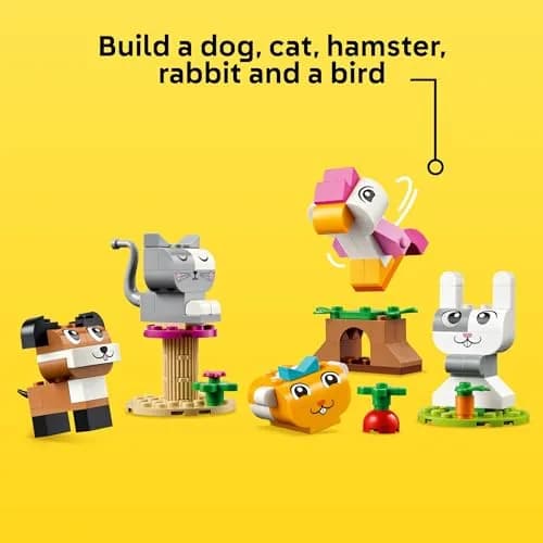 LEGO Classic Creative Pets Building Brick Animals Toy 450 Pieces | ASTM-Tested Educational Toy thumbnail 3