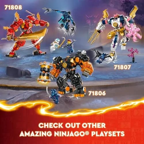 LEGO NINJAGO Kai’s Elemental Fire Mech Action Figure 322 Pieces | ASTM-Tested Educational Toy for Kids Ages 7+ thumbnail 6