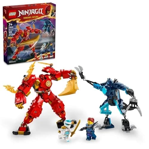 LEGO NINJAGO Kai’s Elemental Fire Mech Action Figure 322 Pieces | ASTM-Tested Educational Toy for Kids Ages 7+ thumbnail 1