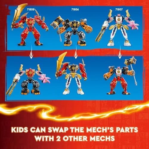 LEGO NINJAGO Kai’s Elemental Fire Mech Action Figure 322 Pieces | ASTM-Tested Educational Toy for Kids Ages 7+ thumbnail 3