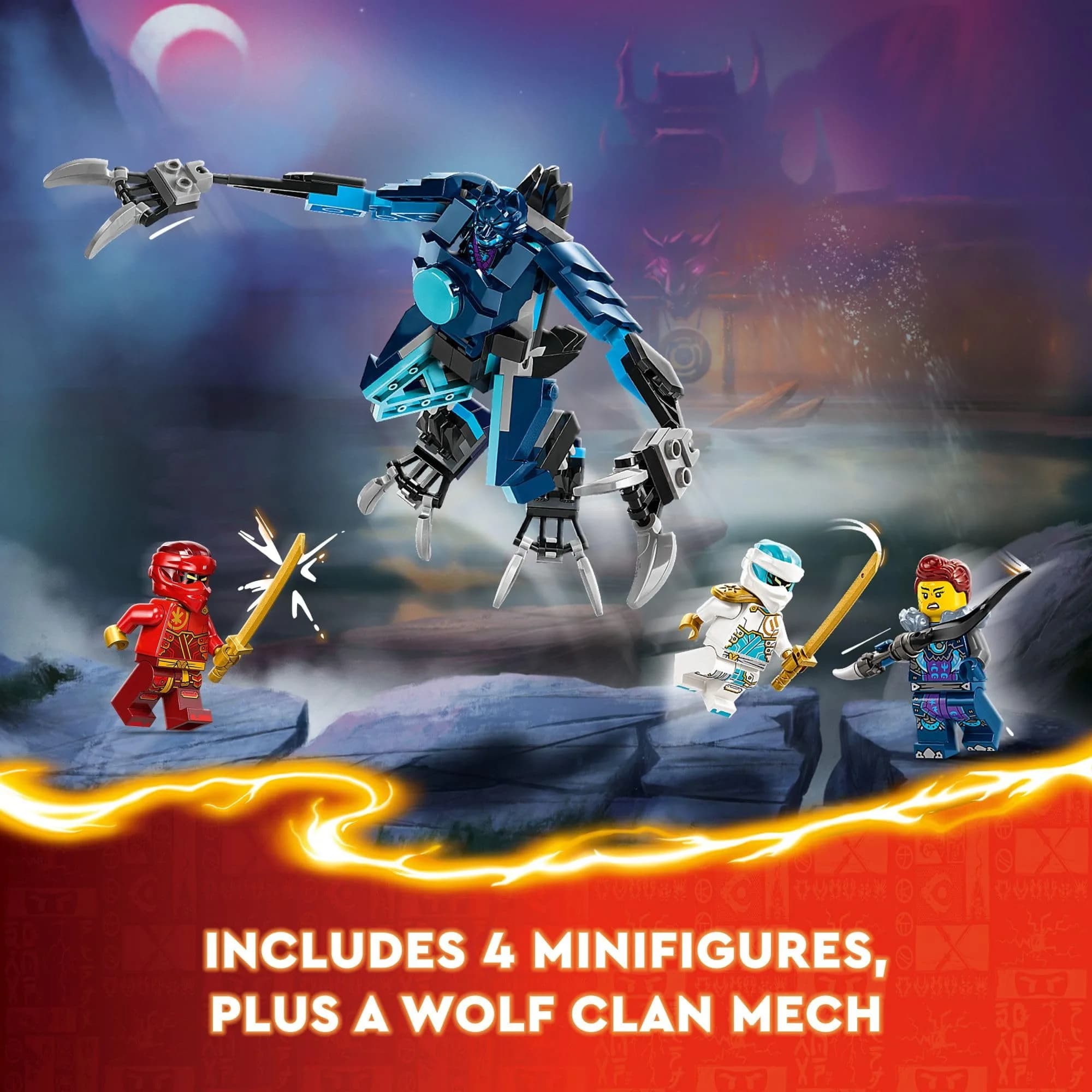 LEGO NINJAGO Kai’s Elemental Fire Mech Action Figure 322 Pieces | ASTM-Tested Educational Toy for Kids Ages 7+ - view 4