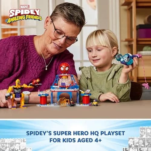 LEGO Marvel Team Spidey Web Spinner Headquarters Building Toy 193 Pieces | ASTM-Tested Educational Toy for Ages 4+ thumbnail 2