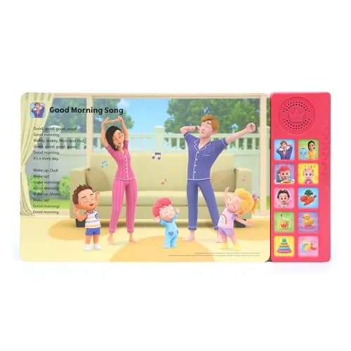 Pinkfong Bebefinn Healthy Habits Songs Musical Sound Book for Toddlers 1–3 | 10 Buttons, 10 Songs thumbnail 7