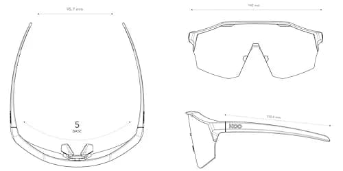 KOO Alibi Sunglasses | Performance Eyewear for Road, MTB, Cyclocross | Harbor Blue Matt thumbnail 5