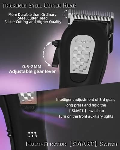 TCMKY Hair Trimmer for Men Cordless & Corded | Powerful Motor, Adjustable Length, Low Noise (70-120 chars) thumbnail 4