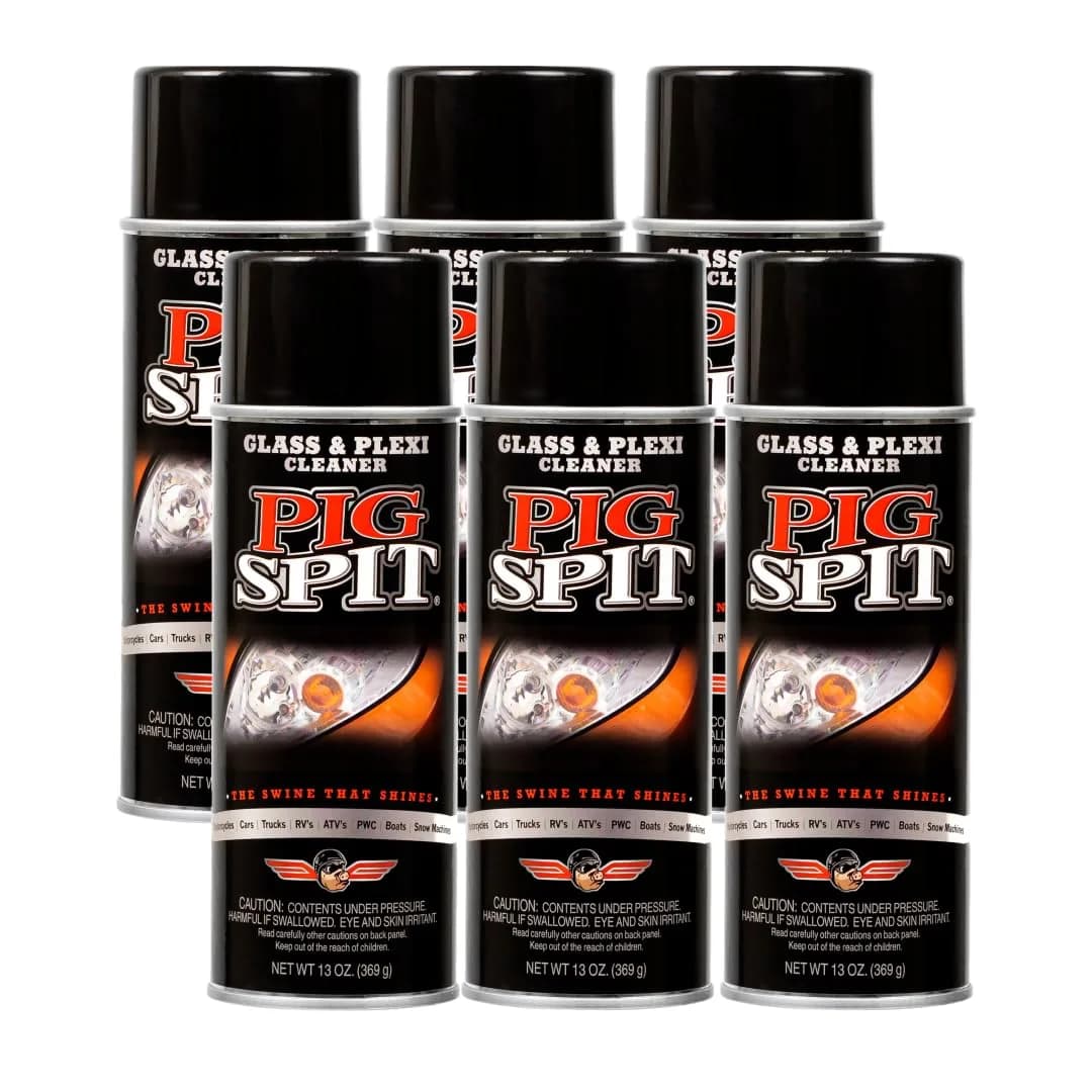 Pig Spit Glass and Plexi Cleaner 78 Fl Oz | Streak-Free Shine for Home & Auto