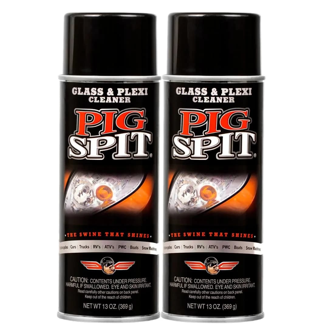 Pig Spit Glass & Plexi Cleaner 13 oz. | Streak-Free Automotive & Home Glass Shine — Clear