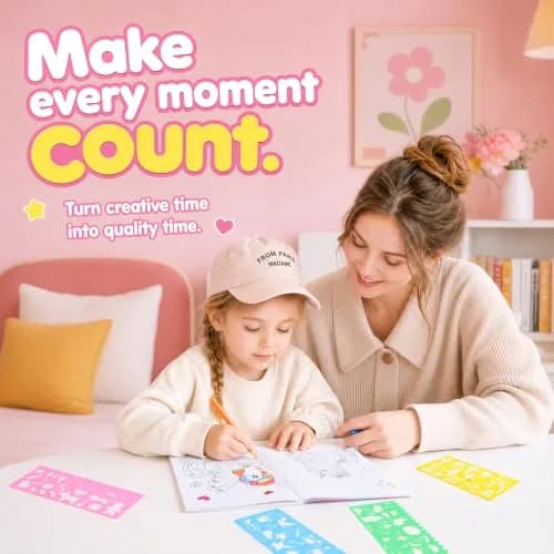 homicozy Unicorn Art Case Drawing Kit for Kids 243 PCS | Includes Easel, Crayons, Pencils, Markers, Coloring Book, Stickers thumbnail 7