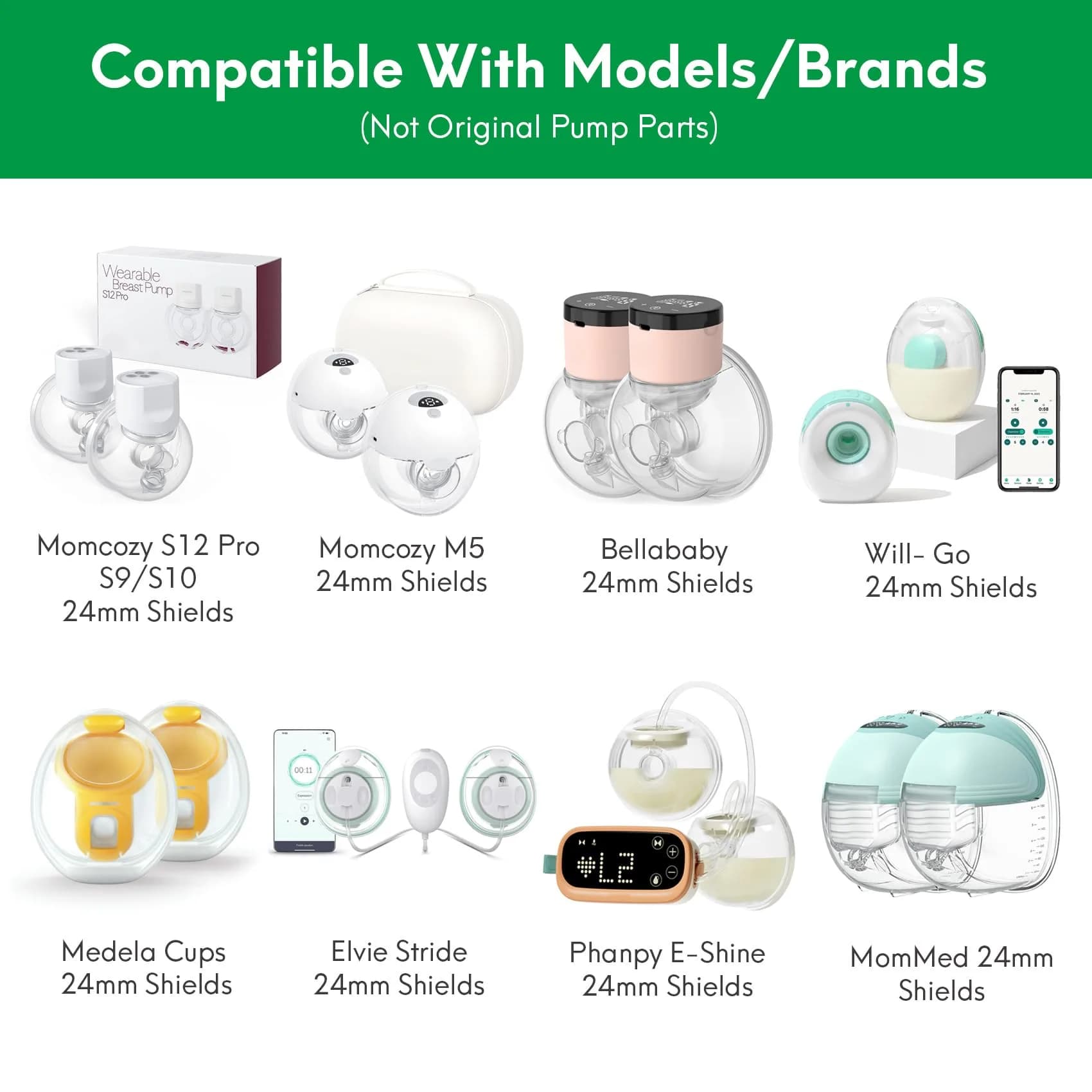 LOZAEVE 18mm Flange Inserts for Breast Pumps, 8 Count | USA Imported Breast Pump Accessories - view 3
