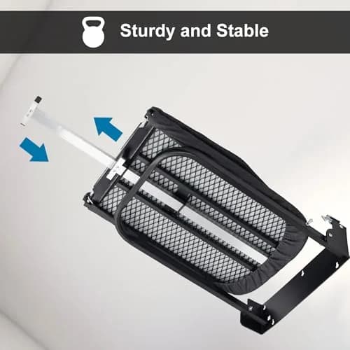 Duwee Wall Mounted Ironing Board with Heat Resistant Cover & Felt Padding 93cm (36") x 32cm (12") | Space-Saving Foldable Design thumbnail 4