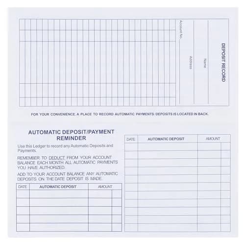 CASMONAL 20 Pack Checkbook Register | 15.2cm x 7.6cm (6x3 inches) | USA Import thumbnail 4