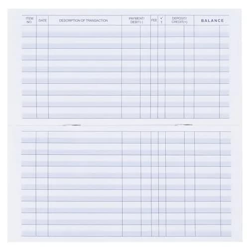 CASMONAL 20 Pack Checkbook Register | 15.2cm x 7.6cm (6x3 inches) | USA Import thumbnail 3