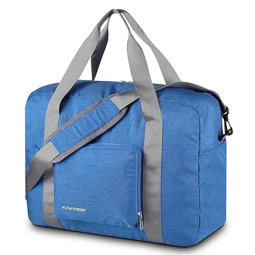 F.FETIVIN Personal Item Bag 17.7x12.6x6.3 in | 25L Foldable Travel Duffel for Women & Men thumbnail 1