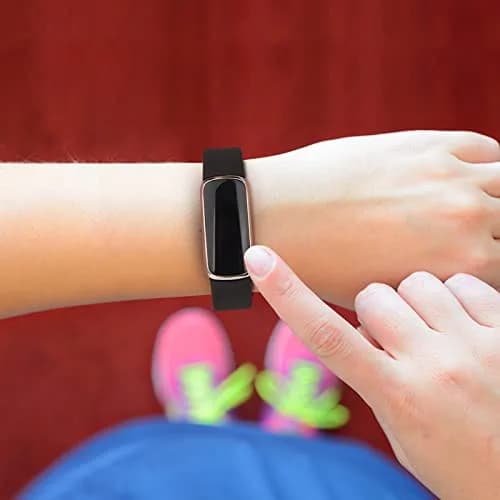 AK Sport Band for Fitbit Luxe, Soft Silicone Replacement Strap (Small, Black) | Lightweight & Water-Resistant thumbnail 6