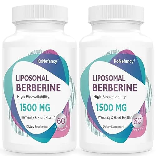 KoNefancy Liposomal Berberine Supplement 1500mg | Third Party Tested, 2 Pack for Enhanced Absorption thumbnail 1