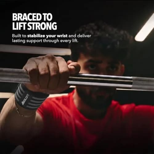 Boldfit Nylon Wrist Support for Men Women with Thumb Straps | Gym & Weightlifting Accessory thumbnail 4