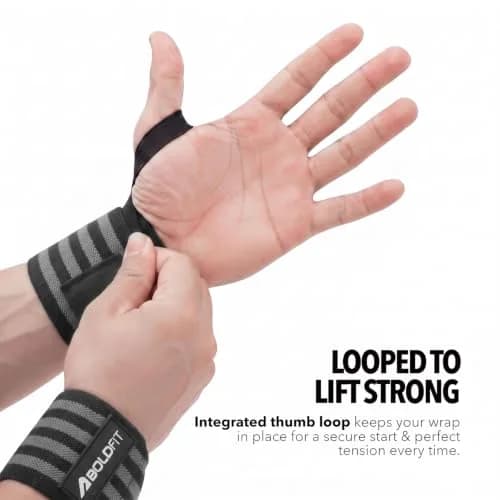 Boldfit Nylon Wrist Support for Men Women with Thumb Straps | Gym & Weightlifting Accessory thumbnail 7