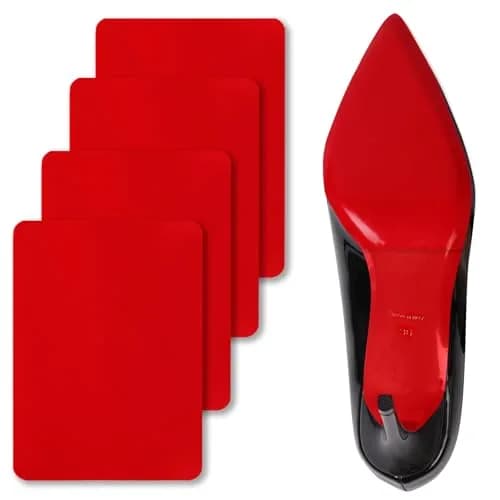 Ashoesert Red Bottom Shoe Sole Protector 15.2cm x 11.4cm (6"x4.5") | Non-Slip Traction for Christian Louboutin Heels thumbnail 1