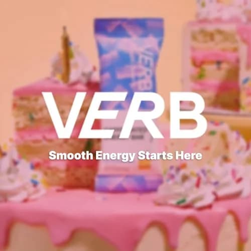 Verb Caffeinated Energy Bars Birthday Cake 26g | Vegan, Gluten-Free, Low Sugar, 16 Pack thumbnail 8