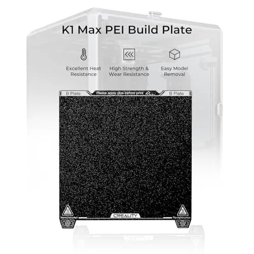 Creality K1 Max Build Plate Kit 315x310mm | Frosted PEI Surface, Magnetic Sticker for K1 Max & Ender 3 Series thumbnail 2