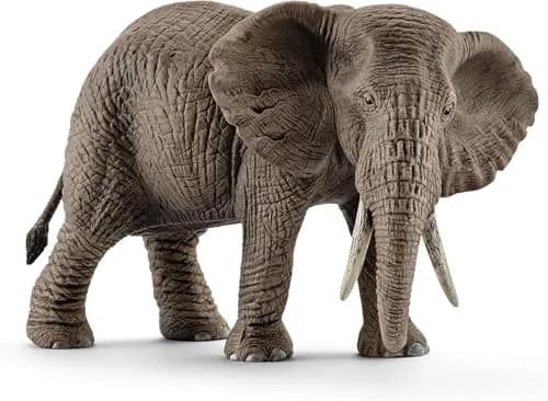 Schleich African Elephant Female Figurine 14.5 cm (5.7 inches) | Realistic Wildlife Toy for Kids Ages 3+ thumbnail 1
