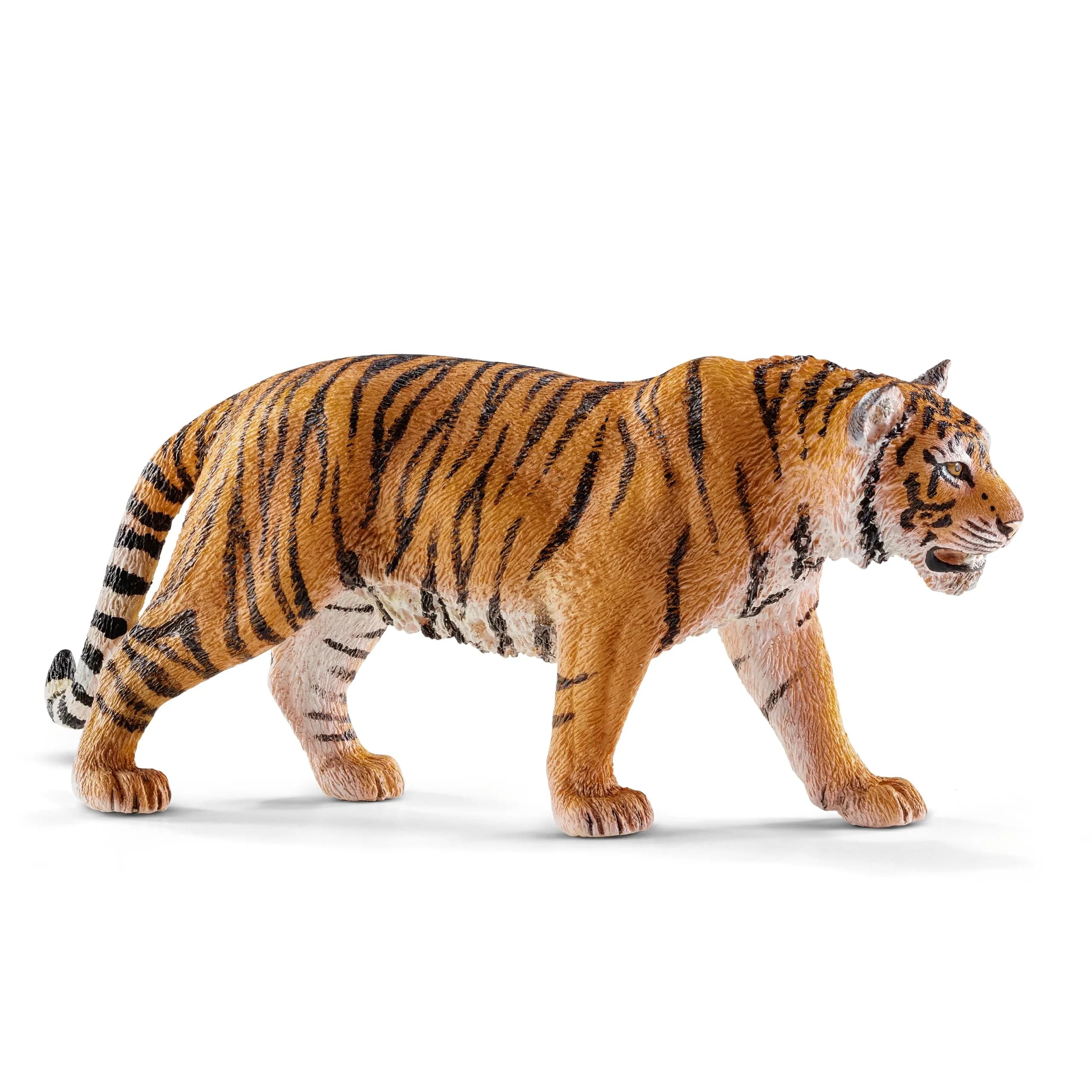 Schleich Wild Life Realistic Tiger Figurine Toy 14729 | Kids Ages 3+ Jungle Safari Play