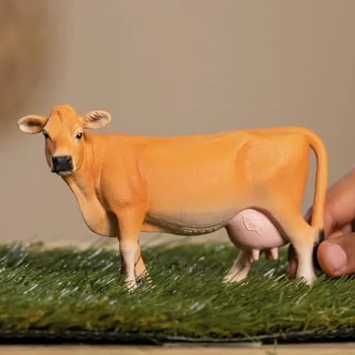 Schleich Jersey Cow Toy Figurine for Kids 3+ | Realistic Farm Animal Play thumbnail 2