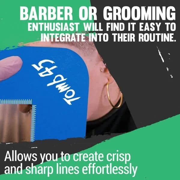 Tomb 45 Color Enhancement Klutch Card for Beard and Line Up | Reusable Plastic Template for Barber Quality Definition thumbnail 3