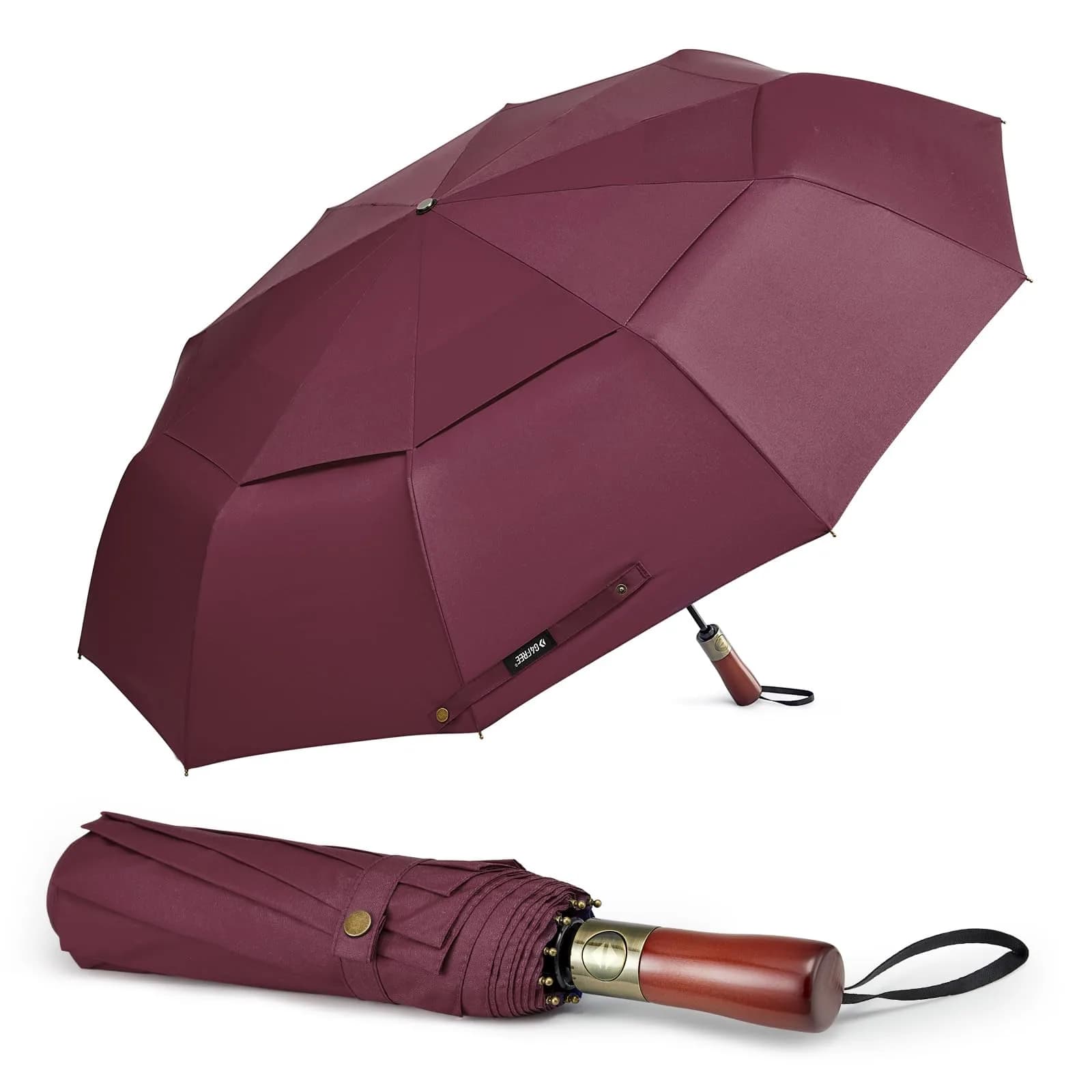 G4Free 54 Inch Large Windproof Golf Umbrella with Double Canopy & Auto Open Close | 124cm (48.8 Inch) Canopy