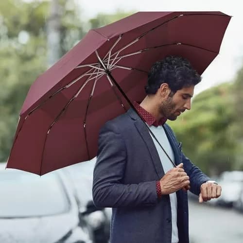 G4Free 54 Inch Large Windproof Golf Umbrella with Double Canopy & Auto Open Close | 124cm (48.8 Inch) Canopy thumbnail 8