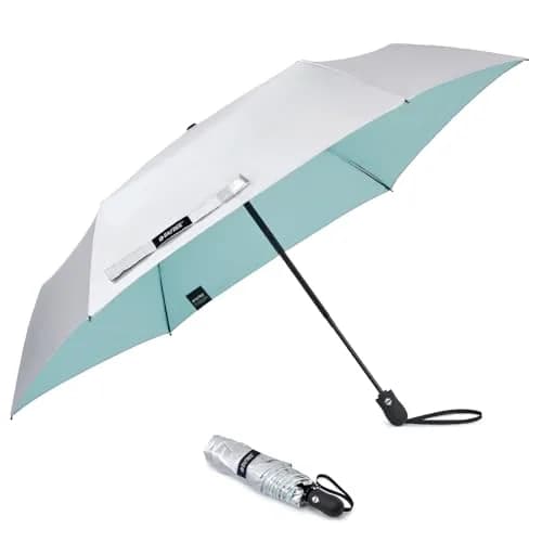 G4Free Compact Automatic Folding Umbrella Lake Blue | UPF 50+ Sun Protection, Lightweight, 40 Inch Canopy thumbnail 8