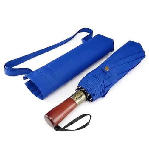 G4Free 54 Inch Large Golf Umbrella Compact for Rain & Sun | Windproof Double Canopy, Automatic Open Close, Wood Handle thumbnail 9