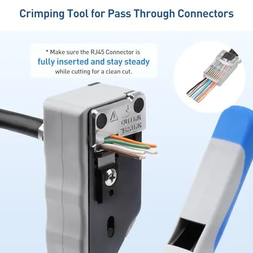 Cable Matters All-In-One Modular Ethernet Crimping Tool Cat 8 | Creates Professional Network Cables thumbnail 3