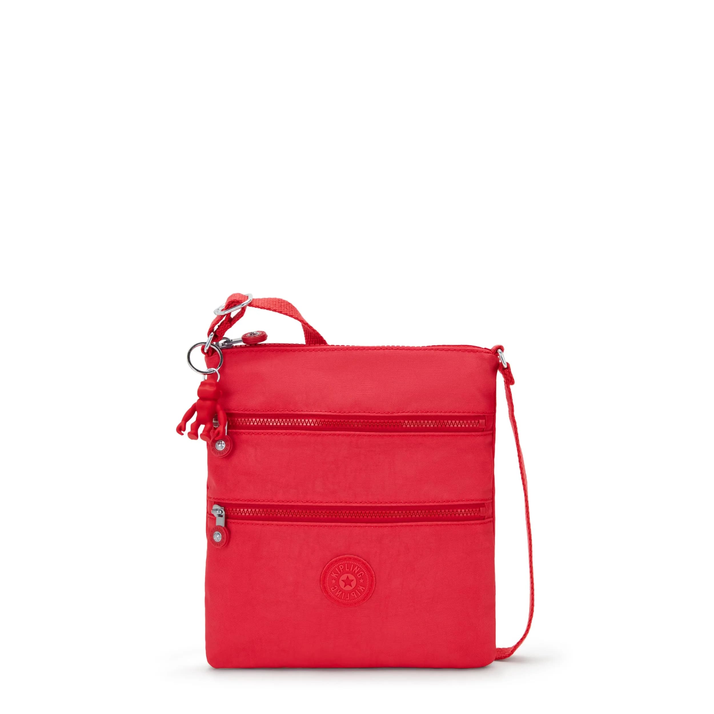 Kipling Women's Keiko Party Pink Crossbody Bag | Lightweight Nylon, Adjustable Strap, Compact & Practical