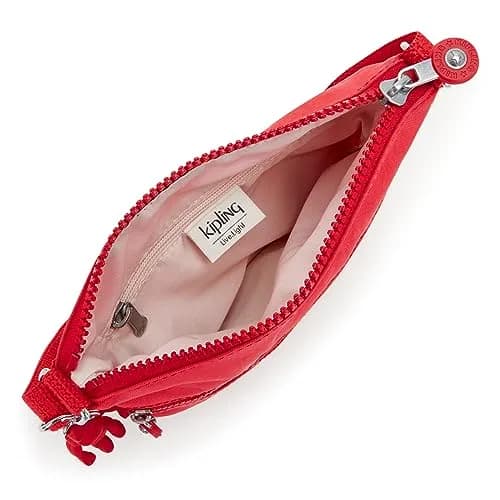 Kipling Women's Keiko Party Pink Crossbody Bag | Lightweight Nylon, Adjustable Strap, Compact & Practical thumbnail 3