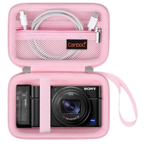 Canboc Pink Carrying Case for Sony RX100 VII/VI/V Camera | Compact & Portable thumbnail 1