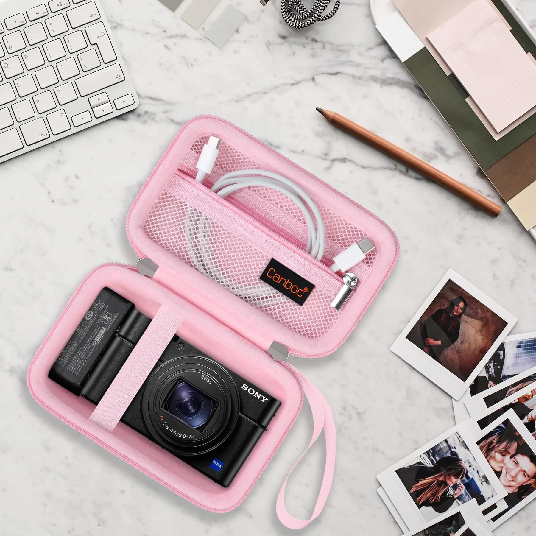 Canboc Pink Carrying Case for Sony RX100 VII/VI/V Camera | Compact & Portable - view 8